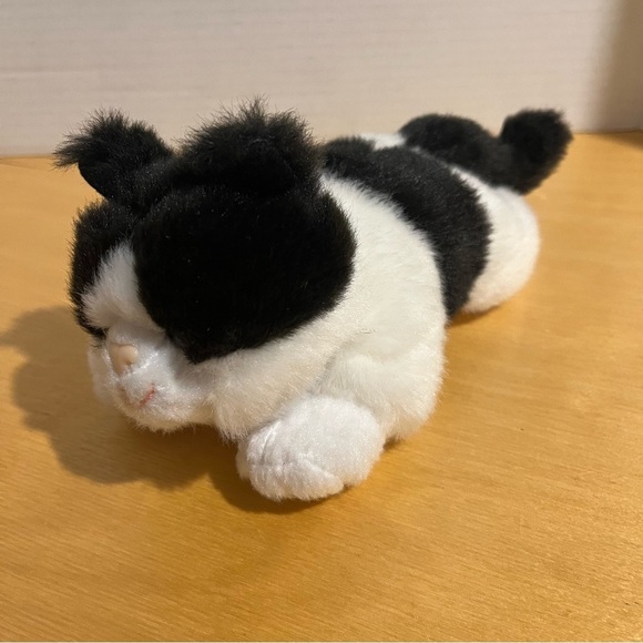 Aroma Home Cat Mini Plush Toy And Screen Cleaner Black White - Picture 1 of 6